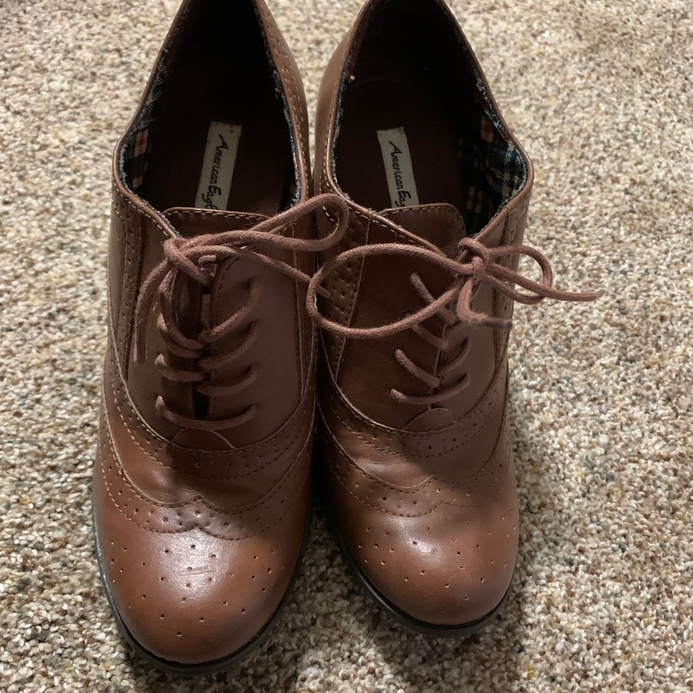 Cognac Heels/Booties - Picture 4 of 5